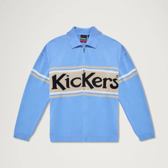 Cárdigan clásico con cremallera Kickers para adultos unisex, azul