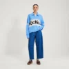 Cárdigan clásico con cremallera Kickers para adultos unisex, azul