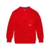 Cárdigan clásico Kickers unisex para adultos, rojo