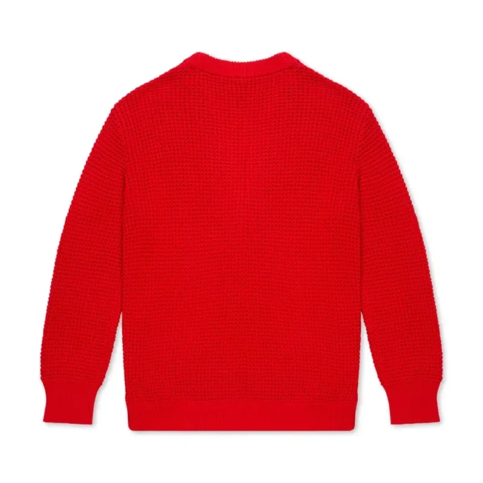 Cárdigan clásico Kickers unisex para adultos, rojo