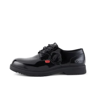 Finley Lo para mujer, piel charol, negro