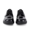 Finley Lo para mujer, piel charol, negro
