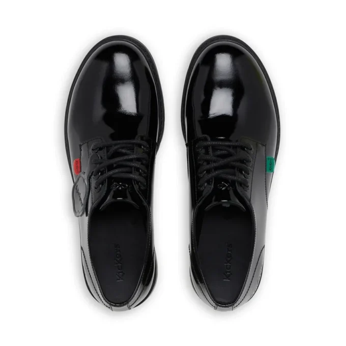 Finley Lo para mujer, piel charol, negro
