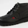 Fleurette de cuero unisex negra