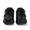 Fragma Lace 4 Eyelet de cuero negro para jóvenes