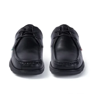 Fragma Lace de cuero negro para hombre