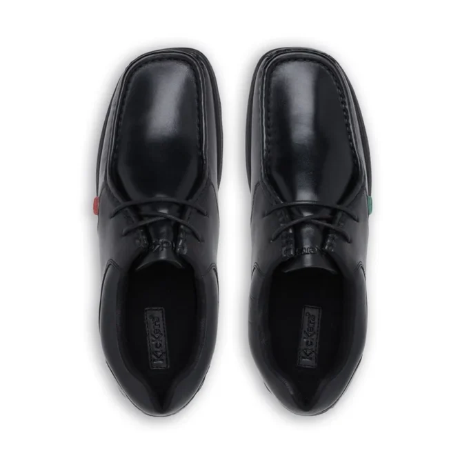 Fragma Lace de cuero negro para hombre