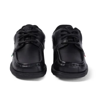 Fragma Lace de piel para niño, negro