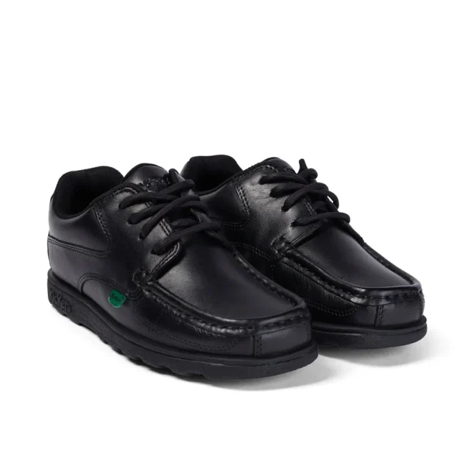 Fragma Lace de piel para niño, negro