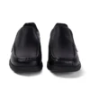 Fragma Slip de cuero negro para hombre