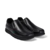 Fragma Slip de cuero negro para hombre