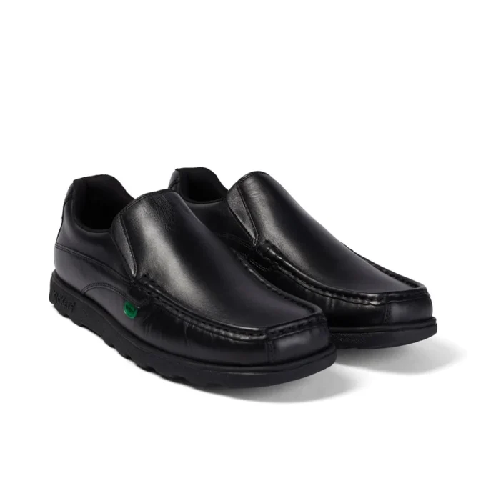 Fragma Slip de cuero negro para hombre
