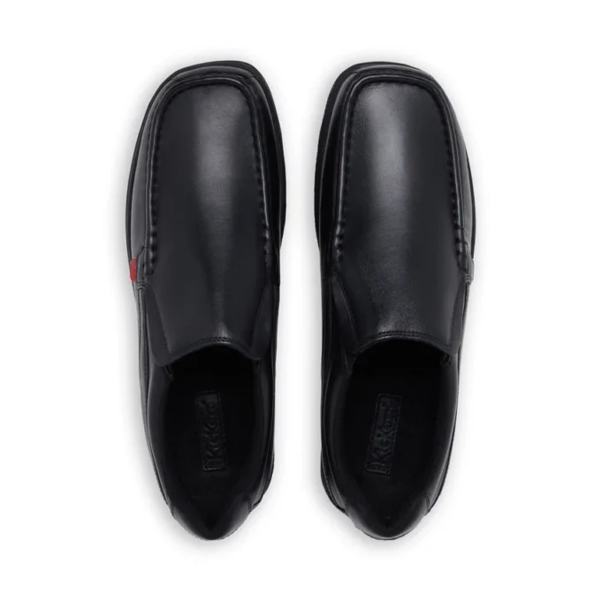 Fragma Slip de cuero negro para hombre