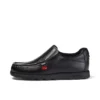 Fragma Slip de cuero para jóvenes, negro