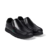 Fragma Slip de cuero para jóvenes, negro