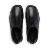 Fragma Slip de cuero para jóvenes, negro