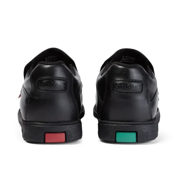 Fragma Slip de cuero para jóvenes, negro