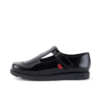 Fragma T-Bar de charol para niñas, negro