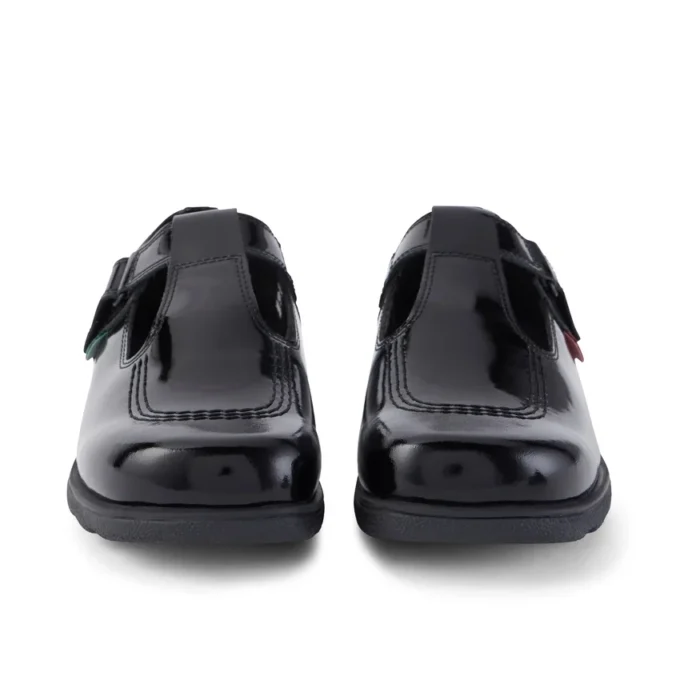 Fragma T-Bar de charol para niñas, negro