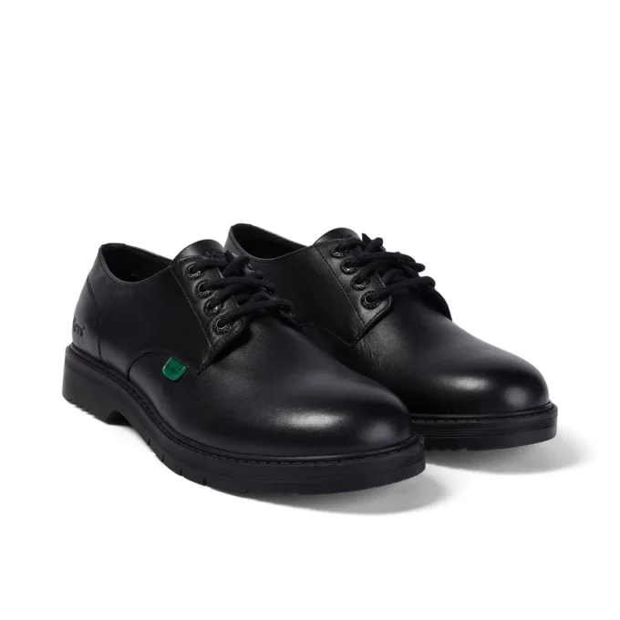 Hombres adultos Finley Lo de cuero negro