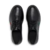 Hombres adultos Finley Lo de cuero negro