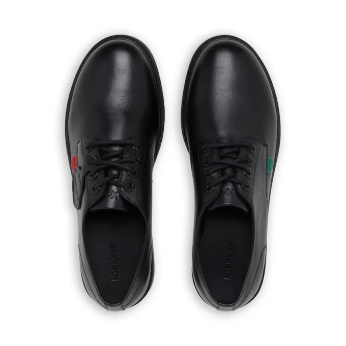 Hombres adultos Finley Lo de cuero negro