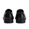 Hombres adultos Finley Lo de cuero negro
