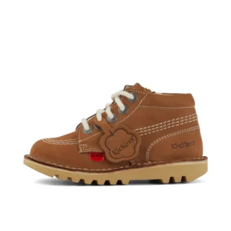 Infantil Unisex Kick Hi Zip Nubuck Beige