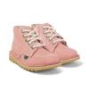Infantil Unisex Kick Hi Zip Nubuck Rosa claro