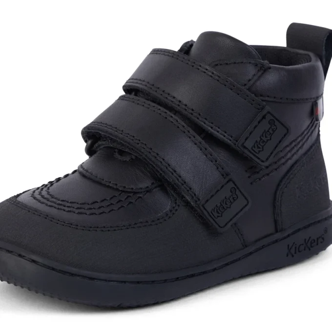 Infantil Unisex Playflex Hi Vel Cuero Negro