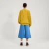 Jersey clásico de punto jacquard amarillo unisex para adultos de Kickers