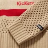 Jersey con cremallera Kickers para mujer, blanco