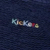 Jersey de punto de cuello barco y manga ancha Kickers para mujer, azul marino
