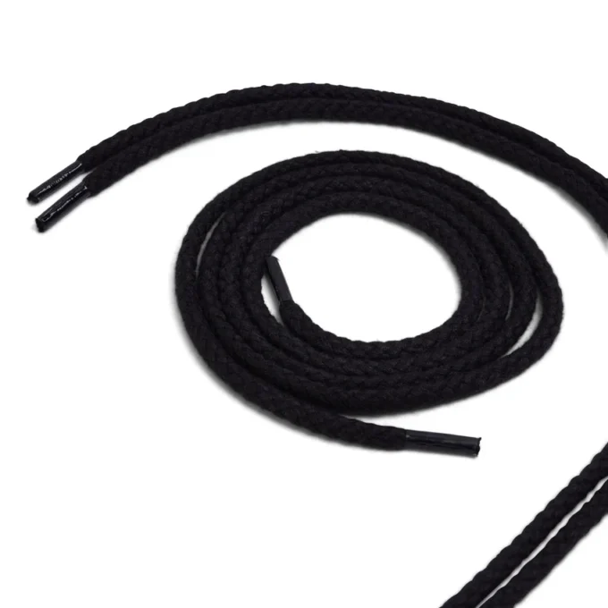 Junior Unisex Cordones de algodón Negro