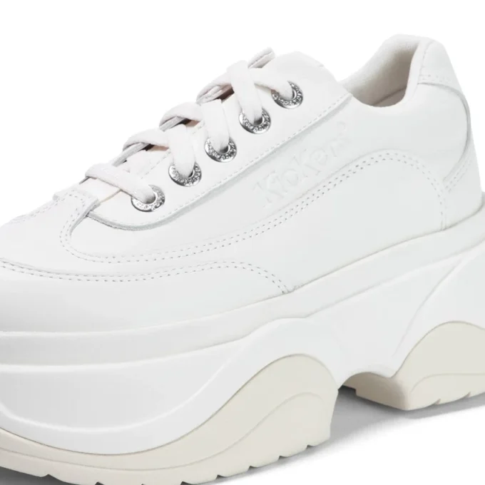 Kade Lo de cuero blanco unisex para adultos