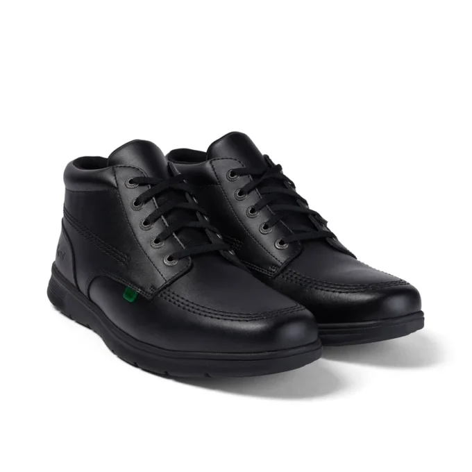 Kelland Hi de cuero negro unisex para adultos