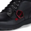 Kelland Hi de cuero negro unisex para adultos
