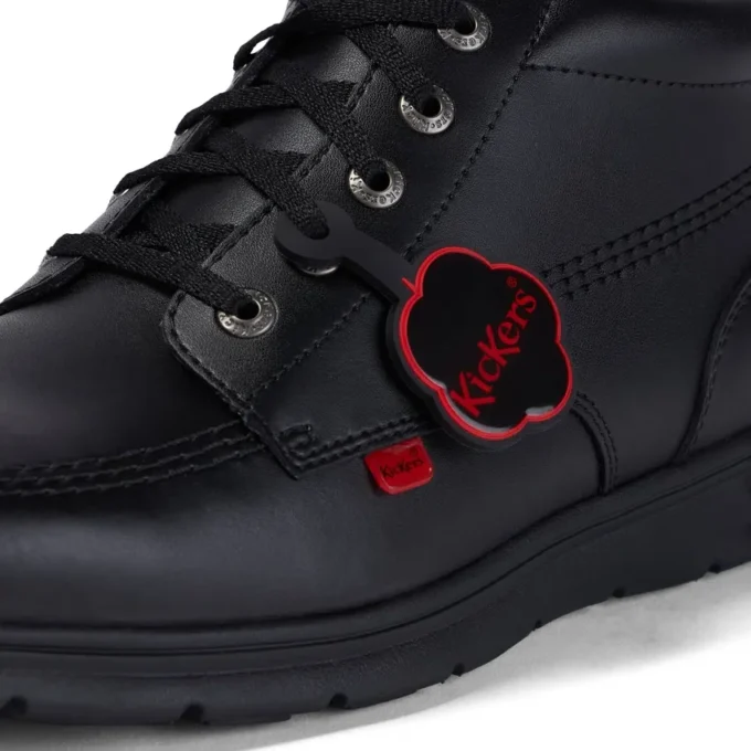 Kelland Hi de cuero negro unisex para adultos