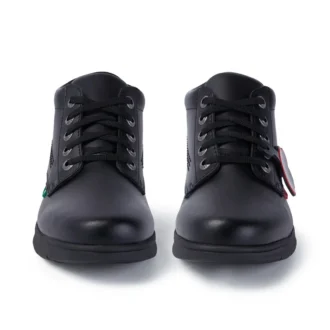 Kelland Hi de cuero negro unisex para jóvenes
