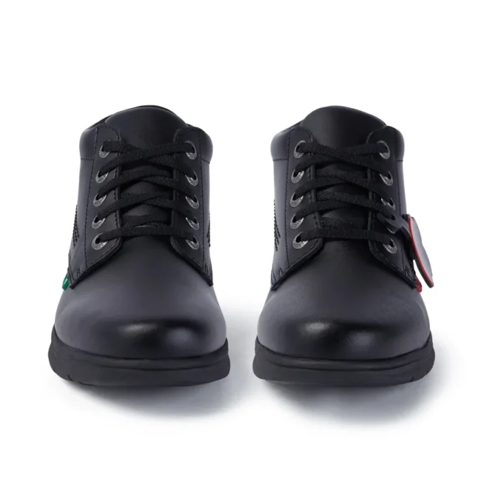Kelland Hi de cuero negro unisex para jóvenes