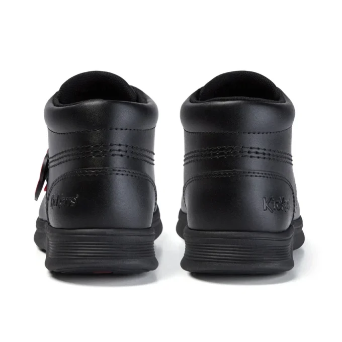 Kelland Hi de cuero negro unisex para jóvenes
