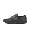 Kelland Lo de cuero negro unisex para jóvenes