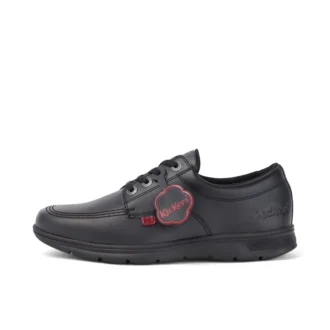 Kelland Lo de cuero negro unisex para jóvenes