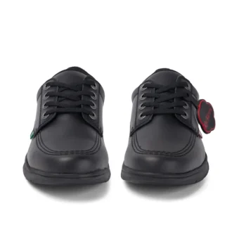Kelland Lo de cuero negro unisex para jóvenes