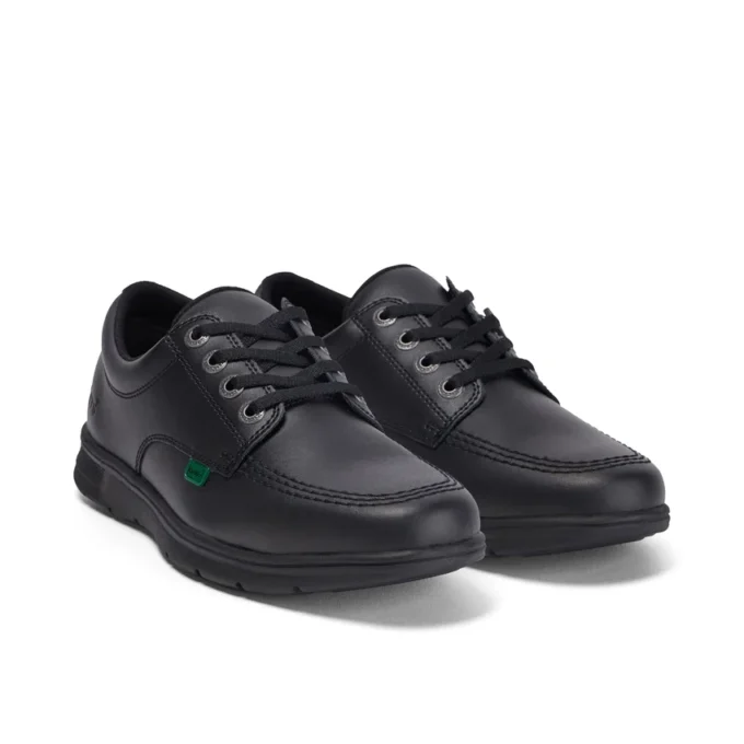 Kelland Lo de cuero negro unisex para jóvenes