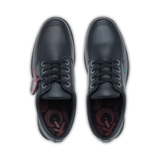 Kelland Lo de cuero negro unisex para jóvenes