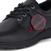 Kelland Lo de cuero negro unisex para jóvenes