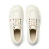 Kick Hi de cuero alternativo para adultos unisex, color blanco