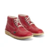Kick Hi de cuero alternativo para adultos unisex, rojo