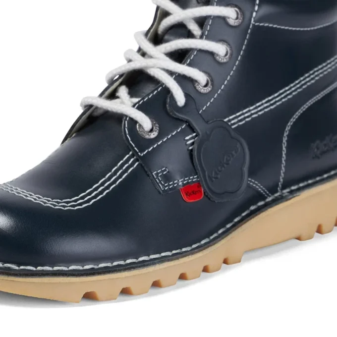 Kick Hi de cuero azul marino para hombre adulto